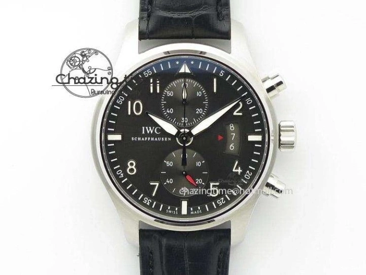 MIROTIME 0819 FastDry Portugieser Chronograph IW371615 ZF Best Edition Green Dial on SS Bracelet A7750 (Slim Movement) 7038